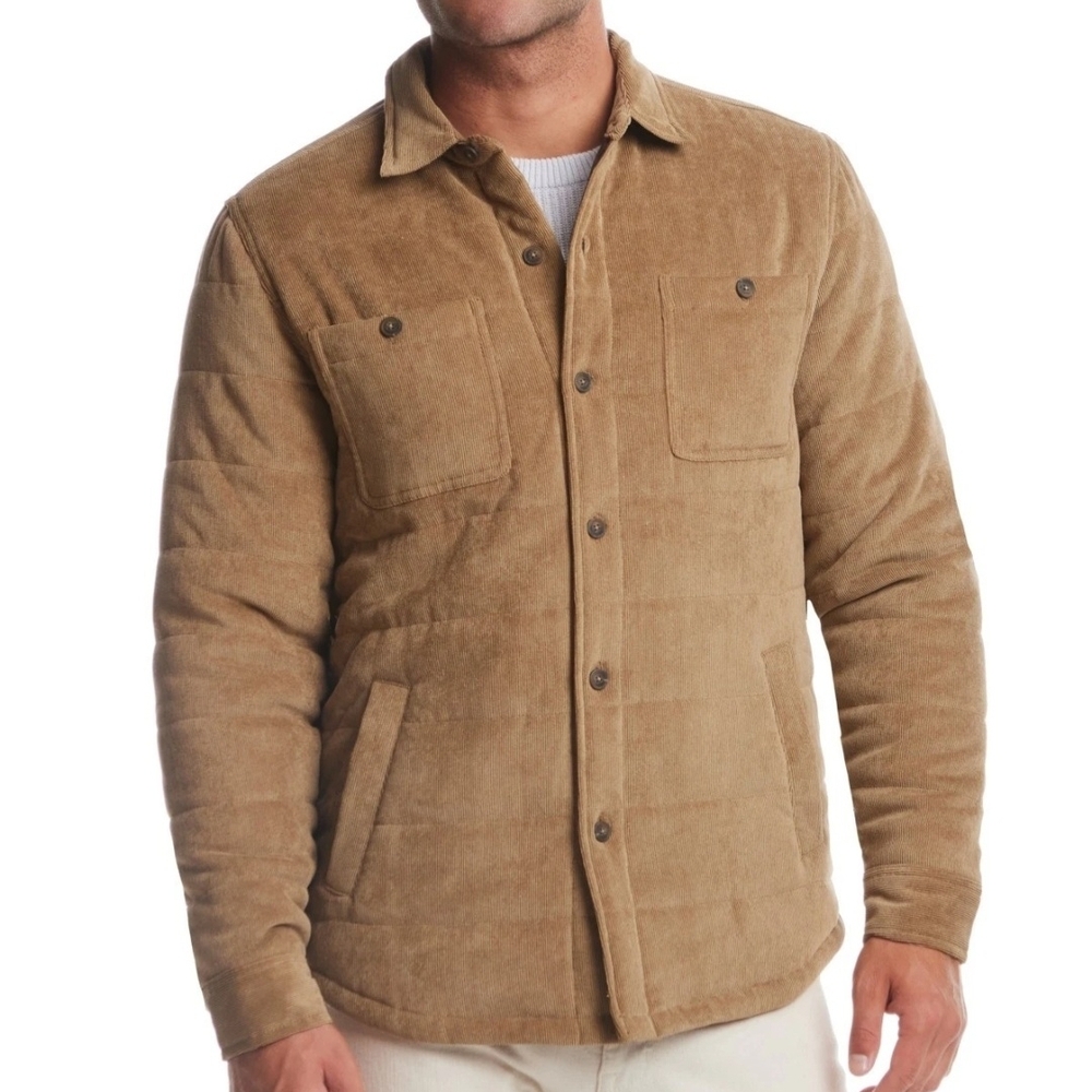 Weatherproof Men's Brown Corduroy Shirt Jacket